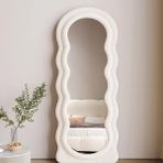 Hamdeko Mia Dalgalı Çerçeveli 170X65 cm Oval Boy Aynası