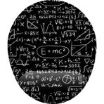 Hamiki E=mc2 ve Formül Bilek Destekli Mouse Pad Ergonomik Kaymaz Taban Mousepad Fare Altlığı - Renkli