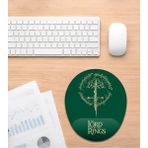 Hamiki Lotr Yüzüklerin Efendisi Bilek Destekli Mouse Pad Ergonomik Kaymaz Taban Mousepad Fare Altlığı - Koyu Yeşil