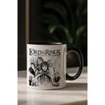 Hamiki Yüzüklerin Efendisi, Lord Of The Rings Temalı Özel Tasarım Kupa - Siyah - 330 ml