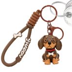 HAMIL Dachshund Köpek Anahtarlık, Sevimli Köpek Anahtarlık,Karikatür Anahtarlık Köpek Anahtarlık | Reçine Sırt Çantası Anahtarlık Charm, Sevimli Araba Anahtarlık, Komik Kolye Anahtarlık Aksesuarları