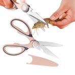 HAMIL Gıda İçin Mutfak Makası,Mutfak Makası Makas - Paslanmaz Çelik Pişirme Makası Gıda Kesme Makası Mutfak Kesici | Ergonomik Kavrama Sebze Makası Yiyecek, Balık, Kümes Hayvanları için Gıda Kesici Pişirme