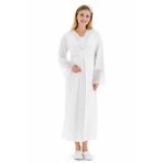 Hamile Gecelik ve Sabahlık Takımı/Bisiklet Yaka/Nefes Alan Pamuk Viskoz Kumaş/Şık DantelDetaylı -2’li Set-Pregnant Clothing(2269) (Ekru, 2XL)