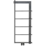 Hammam 1200 Mm x 500 Mm Paslanmaz Çelik Step Fırça Mat Inox & Parlak Black Chrome Havlupan - Standart
