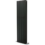 Hammam 1200 x 395 mm Amber Dikey Antrasit Alüminyum Radyatör Standart Bağlantı