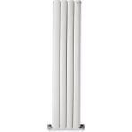 Hammam 1500 x 315 mm Lilac Dikey Beyaz Alüminyum Radyatör Standart Bağlantı