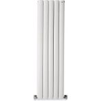 Hammam 1500 x 395 mm Lilac Dikey Beyaz Alüminyum Radyatör Standart Bağlantı