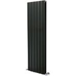 Hammam 1500 x 475 MM Amber Dikey Antrasit Alüminyum Radyatör Standart Bağlantı
