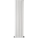 Hammam 1800 x 395 mm Lilac Dikey Beyaz Alüminyum Radyatör Standart Bağlantı