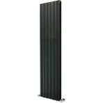 Hammam 1800 x 475 MM Amber Dikey Antrasit Alüminyum Radyatör Standart Bağlantı