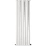 Hammam 1800 x 555 mm Lilac Dikey Beyaz Alüminyum Radyatör Standart Bağlantı