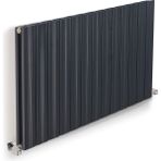 Hammam 600 x 635 mm Amber Yatay Antrasit Alüminyum Radyatör Standart Bağlantı