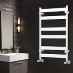 Hammam 750X385 Aluminyum Havlupan Lavin Mat Dokulu Beyaz Ral 9016 - 750x385mm