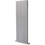 Hammam Amber Dikey Gümüş Gri Alüminyum 1200x475 mm Standart Bağlantı Radyatör