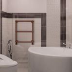 Hammam Bianca Sepia Kahverengi 600x494 mm Havlupan