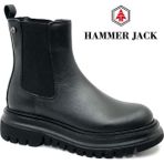 Hammer Jack 102-24735-Z Pıeron Deri Postal Kadın Bot - Siyah