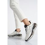Hammer Jack Beyaz Siyah Fileli Hafif Esnek Unisex Spor Ayakkabı 101 25087-G - Beyaz - Hafif Siyah