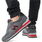 Hammer Jack Spor Ayakkabı 102-19250 Gir-Kırmızı 44 Numara Gri Renkli Unisex Konforlu Taban