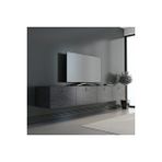 Hamper Tv Ünitesi Bendır Mermer 180 Cm Siyah