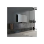Hamper Tv Ünitesi Çırağan - Bendır Mermer Gold 180 Cm Siyah