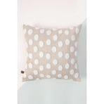 Hamur Bohem Tasarım Kare Dekoratif Kırlent Kılıfı Point Bej %30 Pamuk %70 Micro Polyester Punch Desen