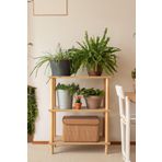 Hamur Concept 2 Raflı Balkon Banyo Kitaplık Mutfak Dolabı Organizer Ofis Düzenleyici Ahşap Nature