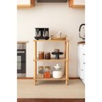 Hamur Concept 2 Raflı Mutfak Dolabı Kitaplık Banyo Balkon Organizer Ofis Düzenleyici Ahşap Nature - Demonte