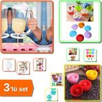 Hamur Dağıtıcı Krep Pancake Makinesi + 6lı Silikon Muffin Kalıbı ve Mini Kek Set G3R2XM (B5)