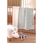 HAMUR Fluffy Bebek Battaniyesi 80x100 Solid Yeşil Kundak Puset Çift Taraflı Koyun Tüyü Battaniye 100x80