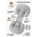 HAMUR Hamile Cırtlı Ayarlanabilir Bel Karın Destek Yastığı Yıkanabilir Kılıflı Bebek Uyku Minderi