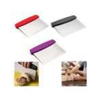 Hamur Kesme Spatulası Paslanmaz Çelik Hamur Kazıma Aparatı Çok Renkli