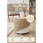 HAMUR Yıkanabilir Puf Tabure Kılıfı Tak-Çıkar-Değiştir-Yenile Orta Sehpa Kılıfı By Forest Natural