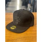 Hamze Chicago Bulls Nakışlı Pamuklu Hip Hop Snapback Rapper Basket Cap Şapka - 58 cm - 010 - Siyah