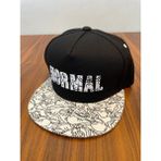Hamze Normal Nakış Hip Hop Snapback Rapper Basket Unisex Cap Şapka - 58 cm - Siyah