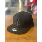 Hamze Ny Yankees Nakışlı Hip Hop Snapback Rapper Basket Cap Şapka - 58 cm - 010 - Siyah