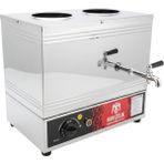Han Çelik Çay Ocağı 18 lt 2000 W Güçlü Endüstriyel Elektrikli Çay Kazanı Paslanmaz Çelik - Gümüş