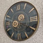 Han ClocK Petra Metal Çarklı Duvar Saati 60CM (Bakır-K.Yeşil)