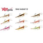 Han Fish Teke Shrimp Karides 75 mm 7 gr Silikon Yem - TK514 - White Magic