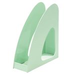 HAN Re-LOOP ayaklı klasör - 6 adet, say yes to 100% geri dönüştürülmüş, gazetelik, stehordner, modern, genç tasarım, DIN A4/C4 belgeler için, 76 x 239 x 256 mm, 16218-805, pastel yeşil