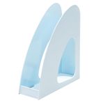 HAN Re-LOOP ayaklı klasör - 6 adet, say yes to 100% geri dönüştürülmüş, gazetelik, stehordner, modern, genç tasarım, DIN A4/C4 belgeler için, 76 x 239 x 256 mm, 16218-884, pastel mavi