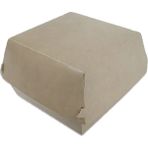 Han Tedarik Hamburger Kutu Büyük 13 x 13 x 10 cm Kraft - 100 Adetli Paket