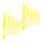 HANABASS 14 Adet Ağ İğnesi Ağ Mekikleri Mekik Balık Ağları Dokuma Tezgahı Mekik Balık Ağı İğne Dokuma Aletleri Sarı