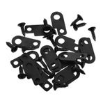 HANABASS 16 Set Elektro Gitar Kilidi Elektro Gitar Pedal Tahtası Kiti Efekt Pedalı Için Pedal Kiti Gitar Pedalı Tutucu Kiti Efekt Pedal Tutucu Parantez Metal Black