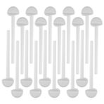 HANABASS 20 Adet Plastik Kuş Tüneği Kuş Kafesi Aksesuarı Kanarya Güvercin Kuşu İçin Taşlama ve Günlük Eğlence Sağlayan Tüy Koruyucu Dinlenme Çubuğu