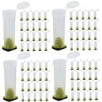 HANABASS 4 set Koruyucu Kılıf Arıcı Arı Yetiştirme Kafesi Arı Kalkanı Arı Besleme Aracı Arıların Tozlaşması İçin Arı Evleri Arıcılık Malzemeleri Arı Taşıma Kafesi Arı Kafesleri 40 Adet*4