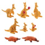 HANABASS 8 Adet Mikro Peyzaj Süsleme Masaüstü Süs Küçük Hayvan Oyuncakları Minature Şeyler Etli Mikro Manzara Küçük Süsler Moss Peyzaj Terrarium Diy Craft Mini Hayvan Toppers Reçine