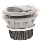HANABASS Emniyet Valfı Kayık Adaptörü Deflasyon Kayık Fişleri Için Kayık Hava Valfi Tekne Hava Valfi Kayık Drenaj Fişi Değişimi Çok Delikli Vana Hava Egzoz Valfi Light Grey Plastik