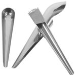 HANABASS Kuş Yemliği Yemek Kepçesi 3 Adet Tavuk Besleme Aleti Evcil Hayvan Yemliği Kepçesi Paslanmaz Taşıması Kolay