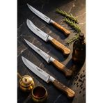 Hand Craft Mutfak Bıçak Seti Et Ekmek Sebze Meyve Bıçağı 4 Lü Set Günlük Kullanım (Mtf-583)