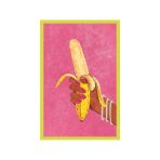 Hand Holding Peeled Banana – Andy Warhol Stili Pop Art Kart ve Dekoratif Hediye Not Kartı | 10x15 cm